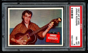 1957 Hit Stars #61 Jimmie Rodgers PSA 8 AMAZING - Bild 1 von 2