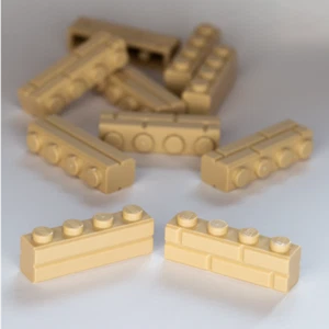 10x LEGO® Mauerstein Masonry 1x4 beige claro (15533) (tostado) NUEVO - Imagen 1 de 1