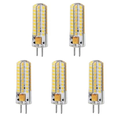 GY6.35 LED Corn Light Bulbs 5W 12V AC/DC for Home Living Room Chandelier 5Pcs - Image 1 of 4