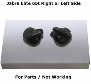 Auriculares originales Jabra Elite 65t a la izquierda del lado derecho SOLO para piezas / No funcionan - Imagen 1 de 3