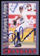 2000 Hickory Crawdads DJ D.J. CARRASCO Signed Card autograph AUTO PIRATES w sox