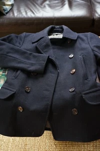 J.Crew Dock Peacoat, Navy, 100% Wool, Small - Picture 1 of 18