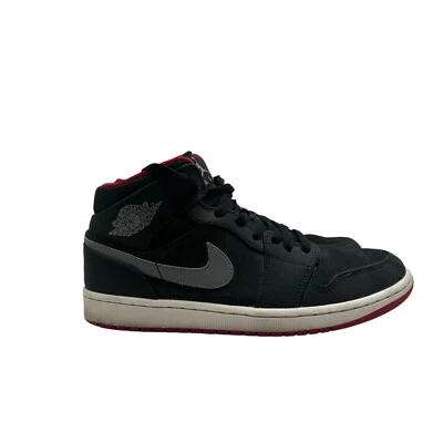 Nike Air Jordan 1 Retro Medio Para hombres Talla 9 EE. UU. 554724-004 Negro Gris Zapatos Atléticos Foto 1 de 4