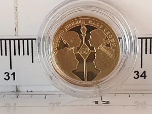 (Lot 980) 2012 TDC 9ct Half Crown Gold Coin - Diamond Jubilee - Picture 1 of 4
