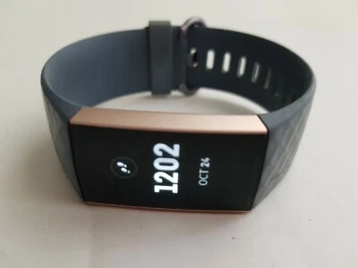 Fitbit Charge 3 Advanced Fitness Tracker 7 Day Battery Graphite Or Rose Gold - Image 1 of 4