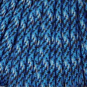 550 Paracord Tsunami Blue 100 FT. USA made & seller-spedizione in giornata - Foto 1 di 1
