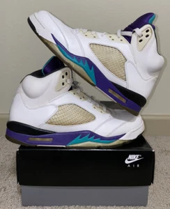 Nike Air Jordan 5 V Grape 2013 12 New Emerald Ice Blue 136027-108 Retro 1 3 4 6 - Picture 1 of 5