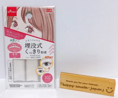 DAISO Double Eyelid Eyelid Sticker Eye Tape 102pcs Clear Color Japanese Eye Makeup A