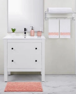 Seventh Studio Dotted Peach 5-Piece Bath Set Bedding, Coral - Picture 1 of 5