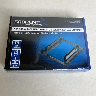 NEW Sabrent 2.5 3.5 Inch Internal Hard Disk Drive Mounting Bracket Kit BK-HDDH - Image 1 of 4