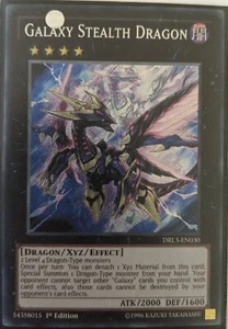 YuGiOh Galaxy Stealth Dragon Secret Rare 1st Edition DRL3-EN030 - Picture 1 of 1