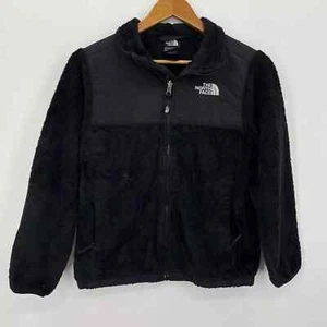 The North Face Sweatshirt Youth Girls Size L Black Full Zip Fleece Outerwear - Picture 1 of 11