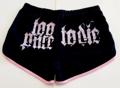 Too Pure Too Die Women's Shorts 2007 Tour. Metal, Mosh Size L - Image 1 of 4