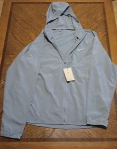 XL Men's Nike Grey Hooded Long Sleeve Super-thin Full-zip Windbreaker NWT - Picture 1 of 7