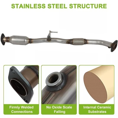 Rear Catalytic Converter For 2004-2006 Toyota Solara 2.4L 2362CC EPA Approved - Imagem 1 de 4