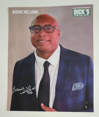 Foto 8x10 autografiada de Bernie Williams de los Yankees de Nueva York Foto 1 de 2