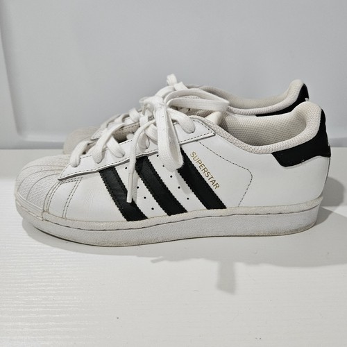 Adidas Sneakers Giovanili US 5 Donna Taglia 6.5 Bianco Nero Superstar Jr. Classic