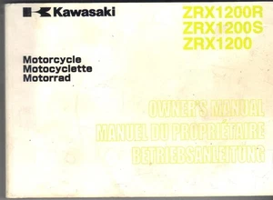 KAWASAKI ZRX1200,ZRX1200 R,S,2001,2002 OWNERS INSTRUCTION & MAINTENANCE MANUAL - Picture 1 of 2