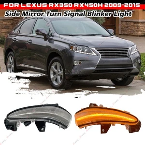Sequential LED Wing Mirror Turn Signal Lamp Clear For 2009-15 Lexus RX450H RX350 - Bild 1 von 6