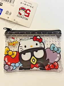 Sanrio Flat Pouch Zipper Bag Hello Kitty 50th Anniversary BAD BADTZ-MARU - Picture 1 of 2