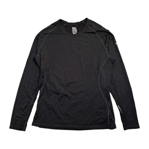Icebreaker GT Merino Wool 200 Black Base Layer L/S T Shirt Mens Large - Bild 1 von 8