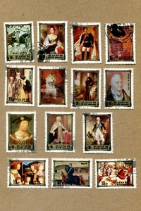 SOUTH KOREA Lot of 14 Souvenier POSTAGE STAMPS Lot #O - Picture 1 of 1