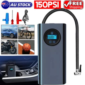 Tyre Inflator Portable LCD 12V Electric Air Compressor Pump 150PSI Tire Inflator - Picture 1 of 10