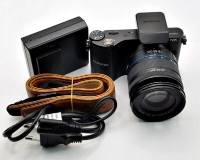 Samsung NX NX200 20.3MP Digital Camera - Black (Kit w/ OIS 18-55mm Lens) - Image 1 of 4
