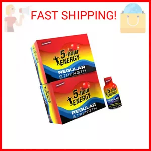 5-hour ENERGY Shot, Regular Strength Pomegranate, 1.93 Ounce, 24 Count - Picture 1 of 2