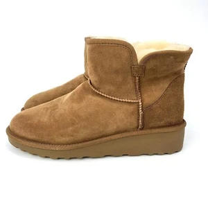 Nuevas botas cortas Kirkland Signature para dama piel de oveja piel de oveja castaño - Imagen 1 de 15