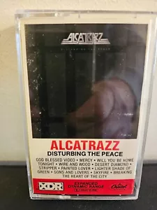 ALCATRAZZ Disturbing The Peace 1985 CASSETTE TAPE STEVE VAI HARD ROCK RARE - Picture 1 of 4