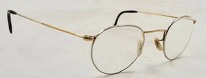 Vintage Brille Brillengestell rund Goldrand - Bild 1 von 8
