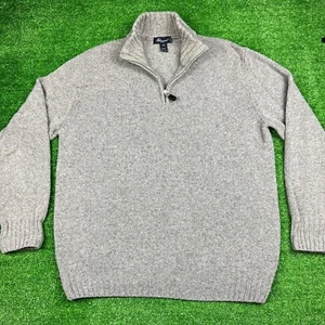 Blumarine Uomo Herren L Sweater Pullover Grau 100% Wolle Made in Italy - Bild 1 von 13