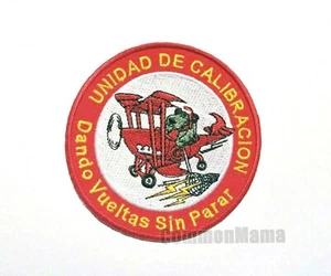 Vtg Unidad de Calibracion Dando Vueltas Sin Parar Iron On Embroidered Patch - Picture 1 of 1