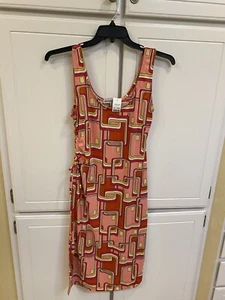 Almost Famous New side cut out stylish classy sexy sleeveless NWT Geometric XL - Picture 1 of 6