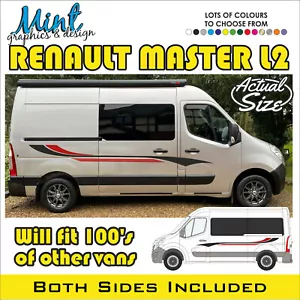 Calcomanías para autocaravana Renault Master L2 pegatinas furgoneta gráficos NO P&P 013 - Imagen 1 de 4