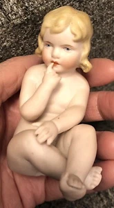 German Piano Baby Figurine Heubach ? 4 in - Picture 1 of 13