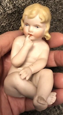 German Piano Baby Figurine Heubach ? 4 in - Image 1 of 4