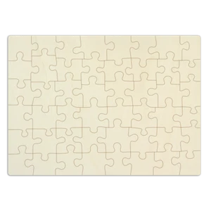 Blanko-Holzpuzzle, rechteckig, personalisierbar – 48 Teile, zum selbst gestalten - Bild 1 von 5