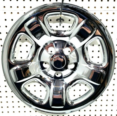 (1) 16 英寸 Chome 车轮衬里/轮毂盖适合 2002 - 2007 年吉普自由人 imp40x -1 — 第 1/2 张图片