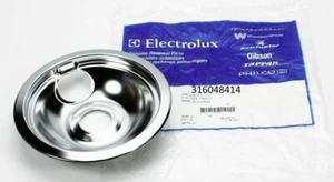 316048414, AP2124665, 5303280336, 08002897 Chrome 6" Range OEM Drip Pan - Picture 1 of 1
