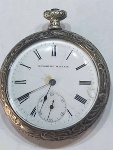 POCKET WATCH EL AGUILA - FOR REPARAIR o PARTS - MADE SWISS - Picture 1 of 9