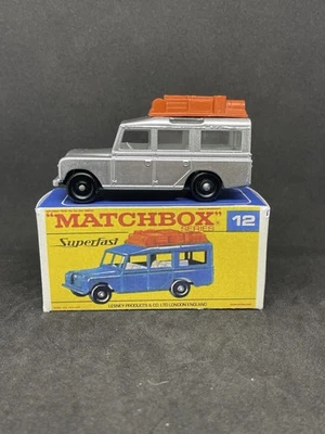 火柴盒莱斯尼超快 #12 路虎修复带复制品盒 — 第 1/4 张图片