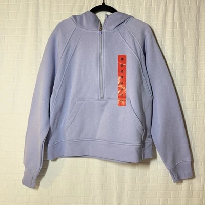 NWT Danskin Women's Lavender Mixed Rib Cozy Half Zip Hoodie Size M - Image 1 of 4