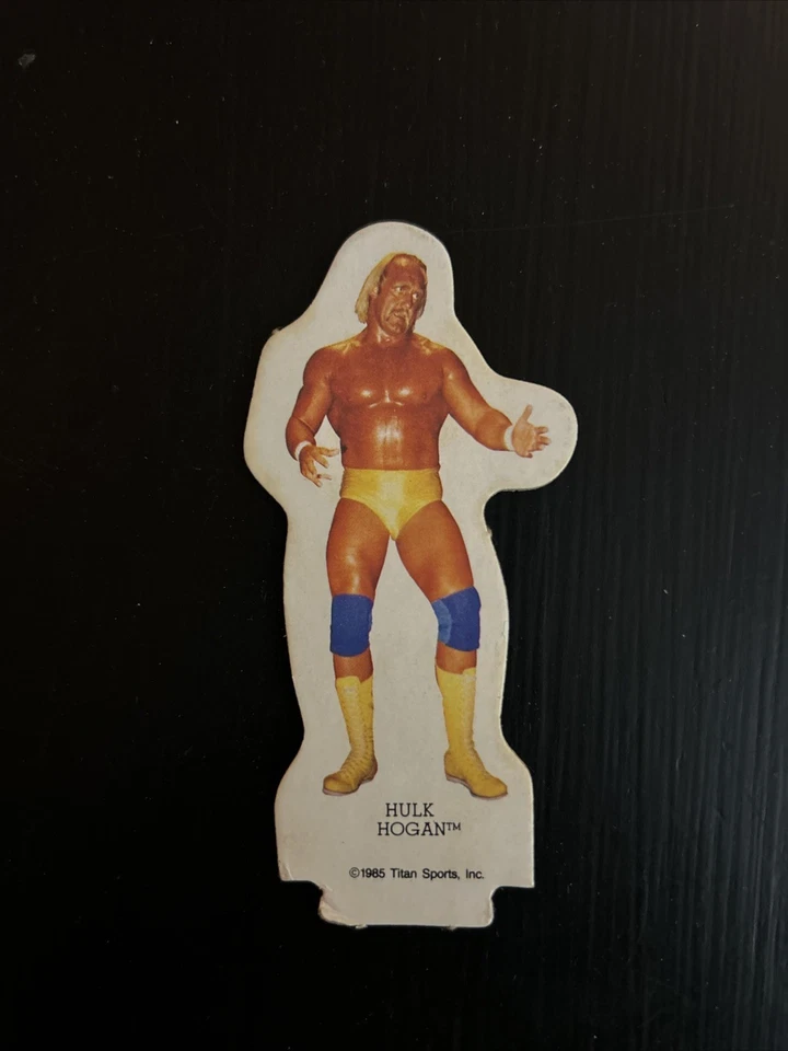 Hulk Hogan WWF Lucha Superestrellas Juego de Mesa Pieza 1985 Titán Figura ¡Con Soporte! Foto 1 de 3