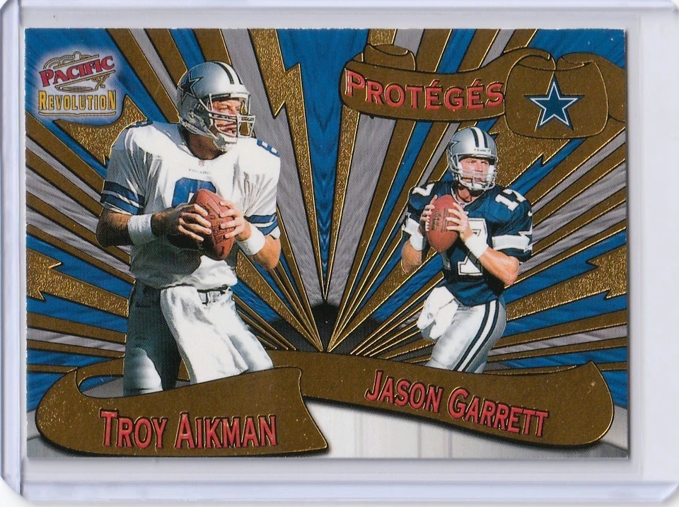 Pacific Revolution Proteges Troy Aikman Jason Garrett 1997 #4 Salón de la fama Foto 1 de 2