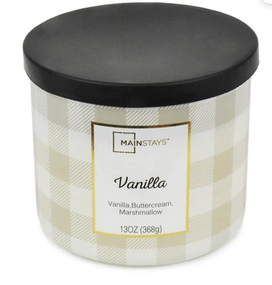 Mainstays ванильный сливочный зефир осенняя свеча 13 унций новый - Изображение 1 из 4