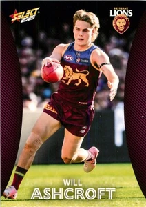 2025 Brisbane Lions AFL Select Footy Stars Card - Will Ashcroft - Picture 1 of 3
