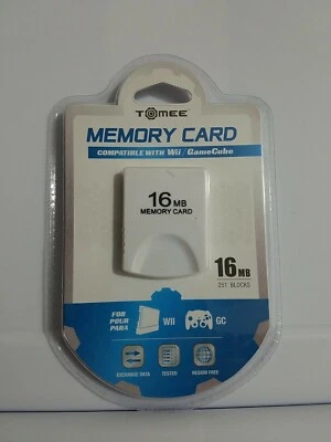 Hyperkin 16MB (251 Blocks) White Memory Card for Nintendo Wii or GameCube - Image 1 of 2