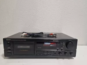 Denon DRM-555 Stereo Single Cassette Deck Reverse 2 años de garantía revisado - Imagen 1 de 10